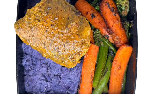 Gold Chicken with Roasted Veggies & Potatoes