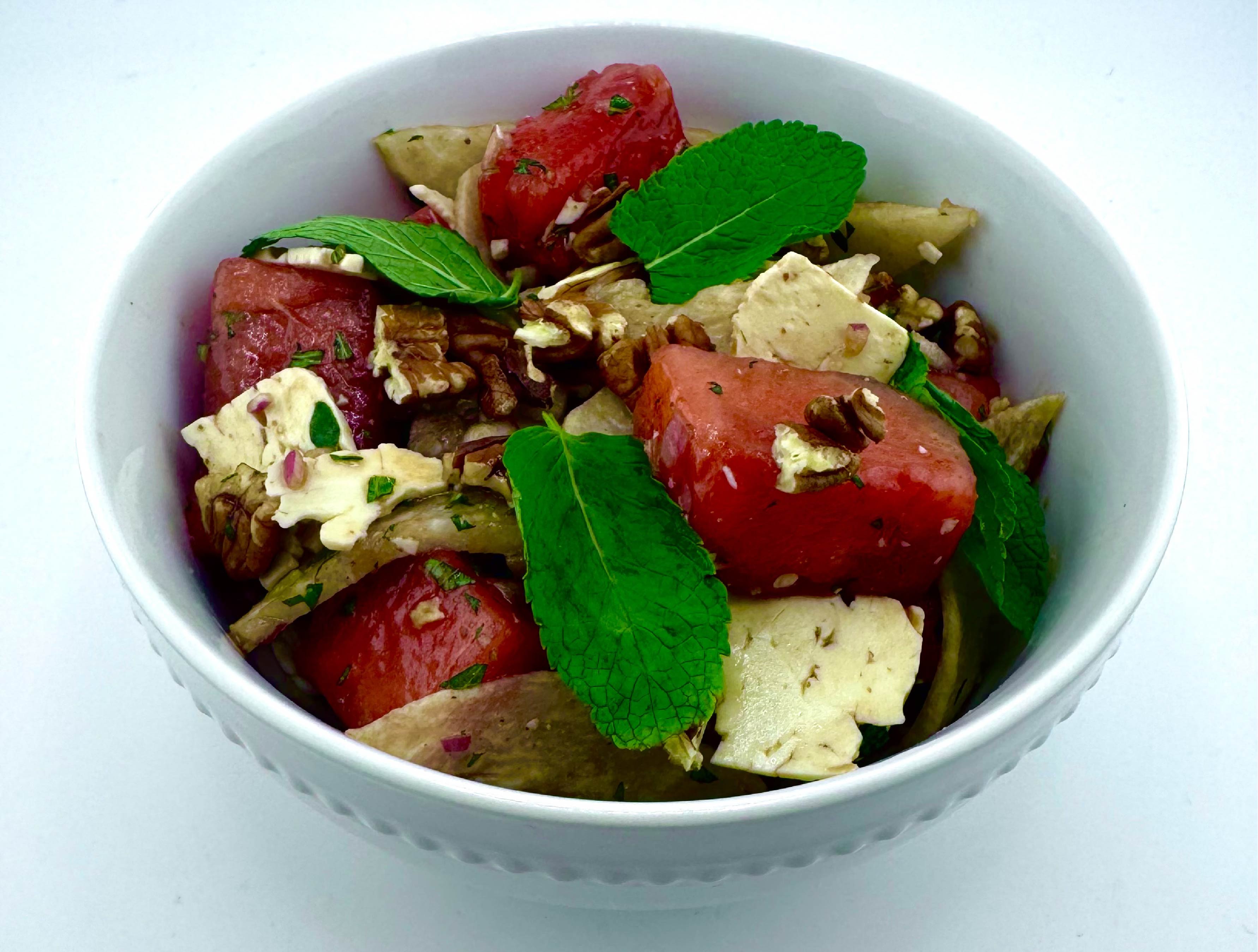 Watermelon, Jicama & Feta Salad – Flying Saucer Condiment Co.